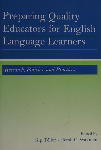 Cover for Preparing quality educators for English language learners