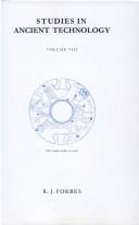 Cover for Studies in Ancient Technology