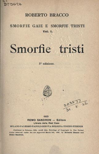Cover for Smorfie gaie e smorfie tristi