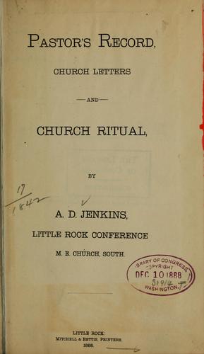 Cover for Pastor's record