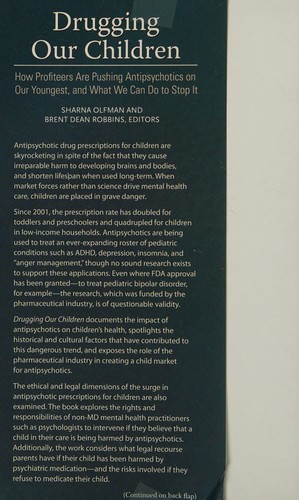 Cover for Drugging our children