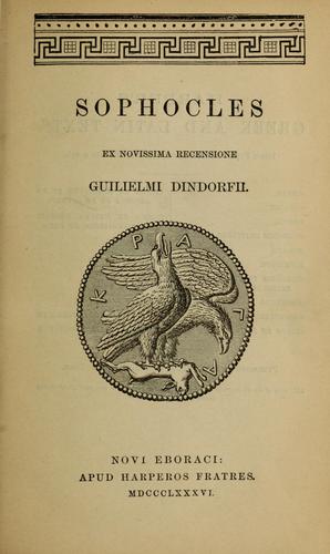 Cover for Sophocles