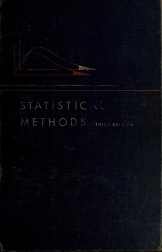 Cover for Statistical methods ...