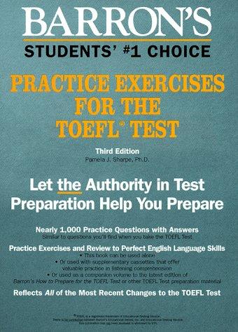 Cover for Barron's Practice Exercises for the Toefl Test (Test Preparation)