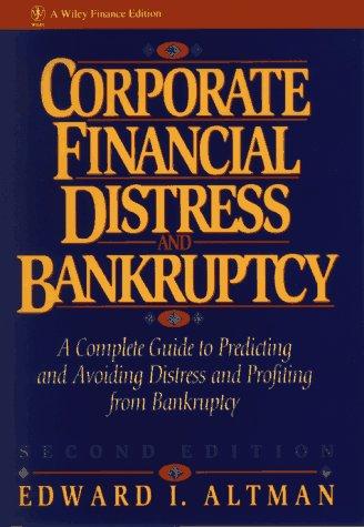 Cover for Corporate financial distress and bankruptcy