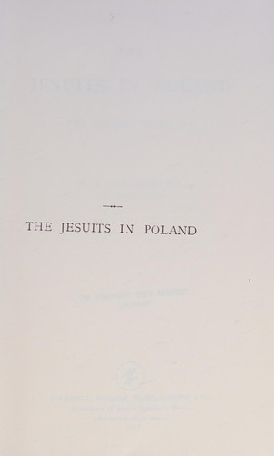 Cover for The Jesuits in Poland.