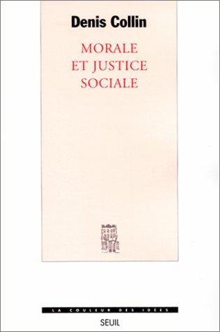Cover for Morale et justice sociale