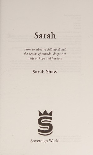 Cover for Sarah