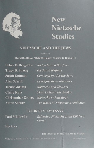 Cover for Nietzsche and the Jews