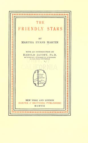 Cover for The  Friendly Stars