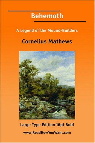 Cover for Behemoth A Legend of the Mound-Builders