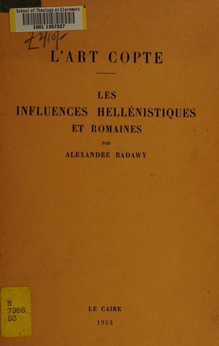 Cover for L'art copte