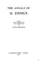 Cover for The Annals of Q. Ennius