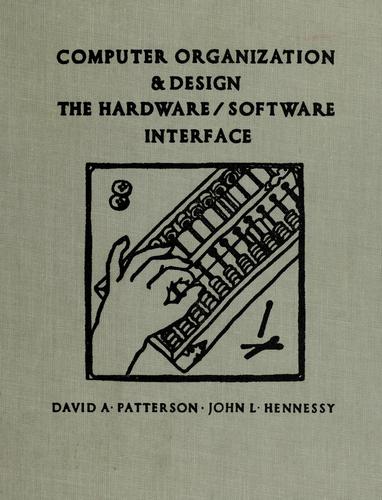 Cover for Computer organization and design