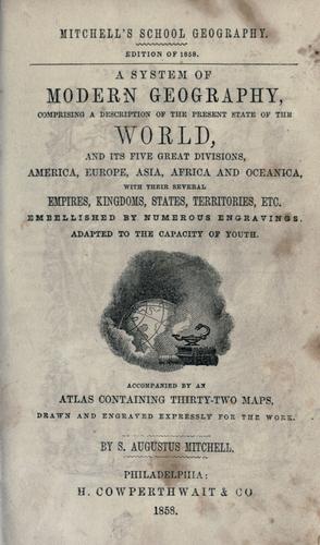 Cover for A system of modern geography