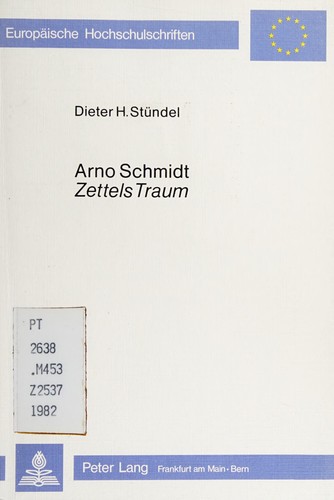 Cover for Arno Schmidt, Zettels Traum