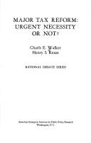 Cover for Major tax reform: urgent necessity or not?