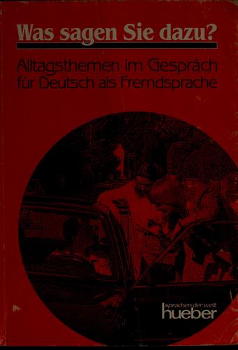 Cover for Was sagen Sie dazu?