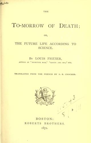 Cover for The to-morrow of death