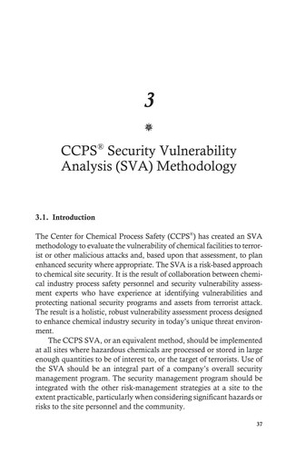 Cover for Guidelines for analyzing and managing the security vulnerabilities of fixed chemical sites
