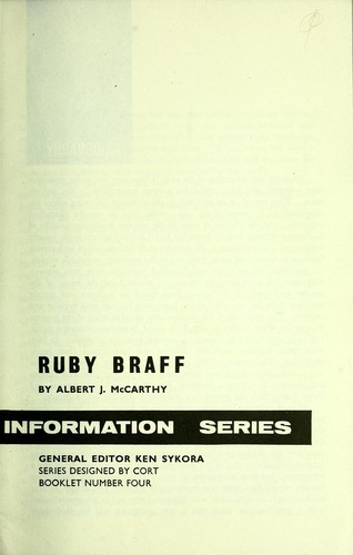 Cover for Ruby Braff