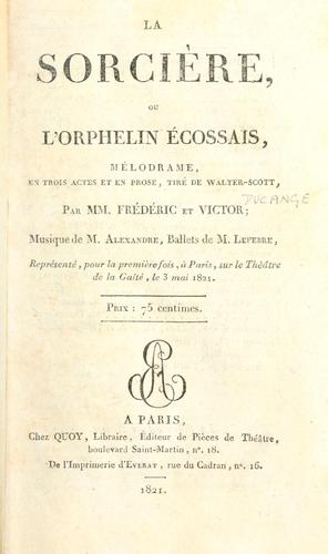 Cover for sorcière