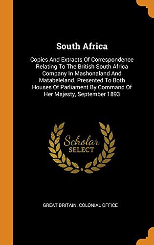 Cover for South Africa