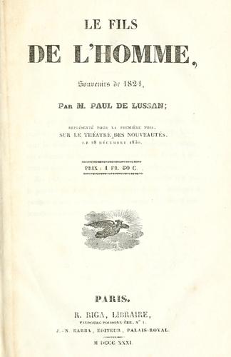 Cover for fils de l'homme