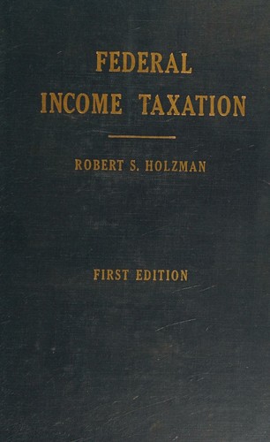 Cover for Federal income taxation