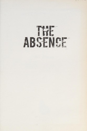 Cover for The absence