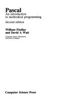 Cover for Pascal, an introduction to methodical programming