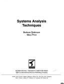 Cover for Systems Analysis Techniques (Tutorial Guides in Computing and Information Systems)