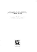 Cover for Anomalies, Phases, Defects...Ferrara, Jun, 1989 (Monographs and Textbooks in Physical Science Lecture Notes)