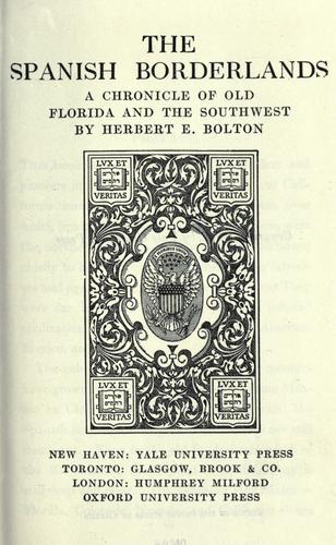 Cover for The Spanish Borderlands