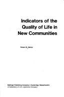 Cover for Indicators of the quality of life in new communities