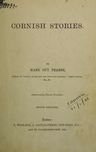 Cover for Cornish stories