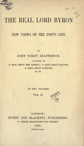 Cover for real Lord Byron