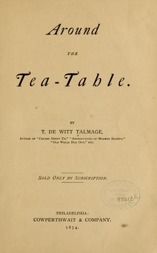 Cover for Around the tea-table.