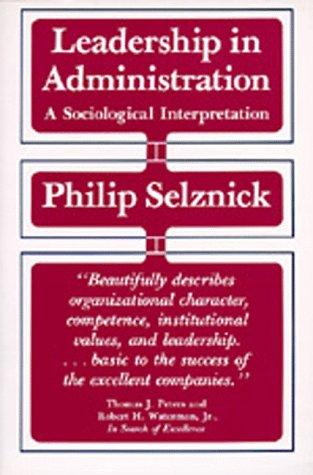 Cover for Leadership in Administration
