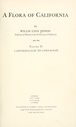Cover for A flora of California
