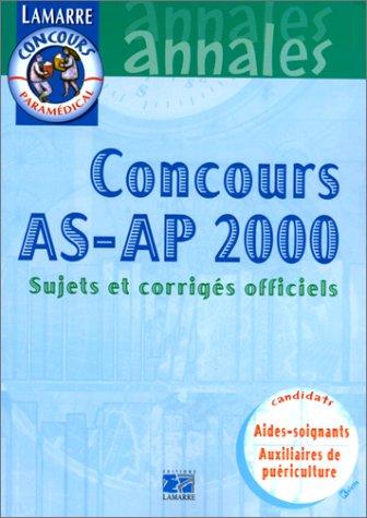 Cover for Concours As/Ap, 2000 
