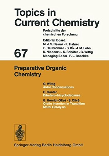 Cover for Preparative Organic Chemistry