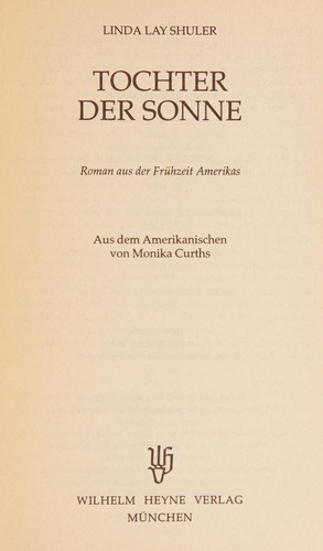 Cover for Tochter der Sonne
