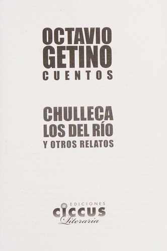 Cover for Octavio Getino cuentos