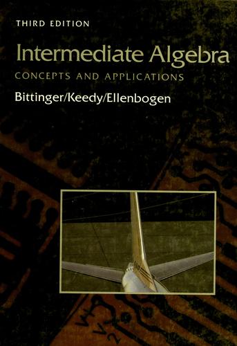 Cover for Intermediate algebra