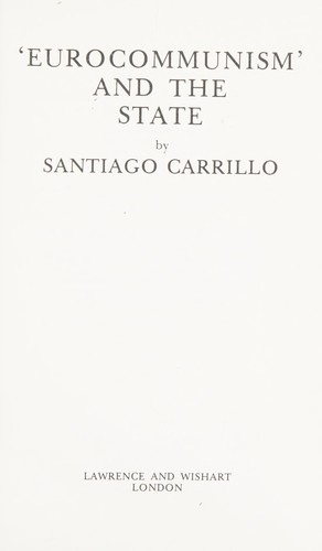 Cover for Eurocommunism and the state