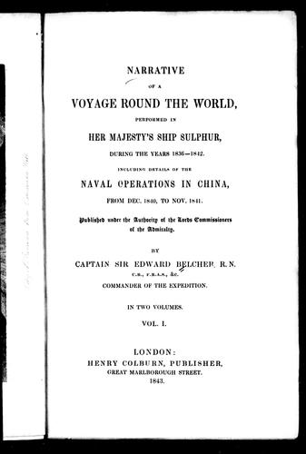 Cover for Narrative of a voyage round the world