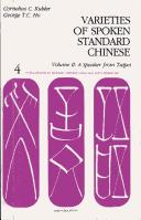 Cover for Varieties of spoken standard Chinese.