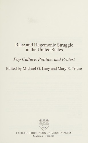 Cover for Race and Hegemonic Struggle in the United States