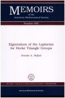 Cover for Eigenvalues of the Laplacian for Hecke triangle groups